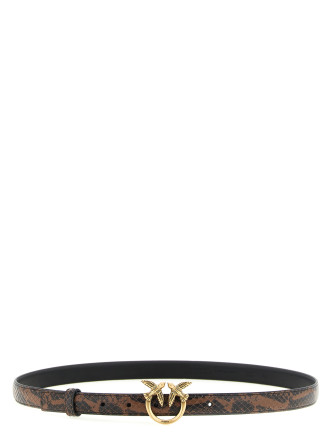 Ремень PINKO Python print leather belt