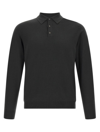 Поло ZANONE Flexwool wool polo shirt