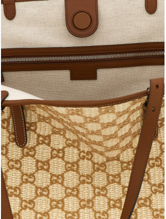 Ручная сумка GUCCI Large woven shopping bag (856096FAFKK9343) #