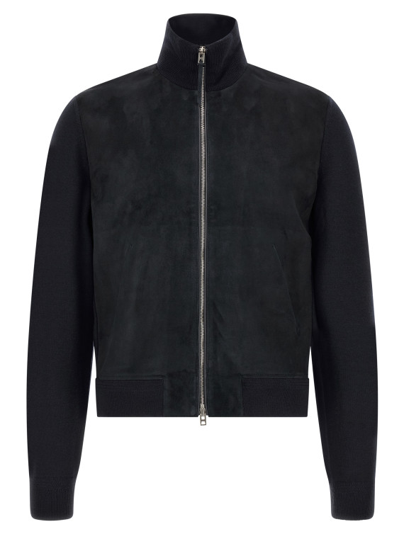 Свитер, кардиган TOM FORD Two-material cardigan (KZF014YMW136UCH) #1
