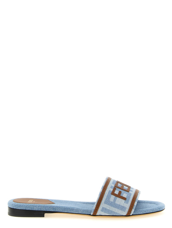 Плоские сандалии FENDI Denim sandals (8R8092AY2ZF1XIA) #1