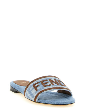 Плоские сандалии FENDI Denim sandals (8R8092AY2ZF1XIA) #