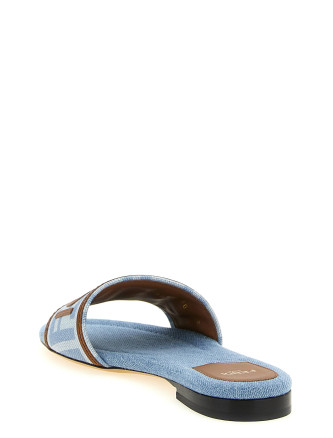 Плоские сандалии FENDI Denim sandals (8R8092AY2ZF1XIA) #