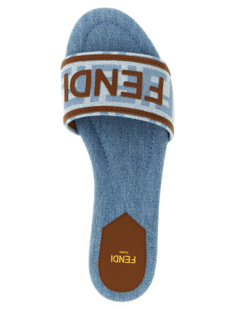 Плоские сандалии FENDI Denim sandals (8R8092AY2ZF1XIA) #