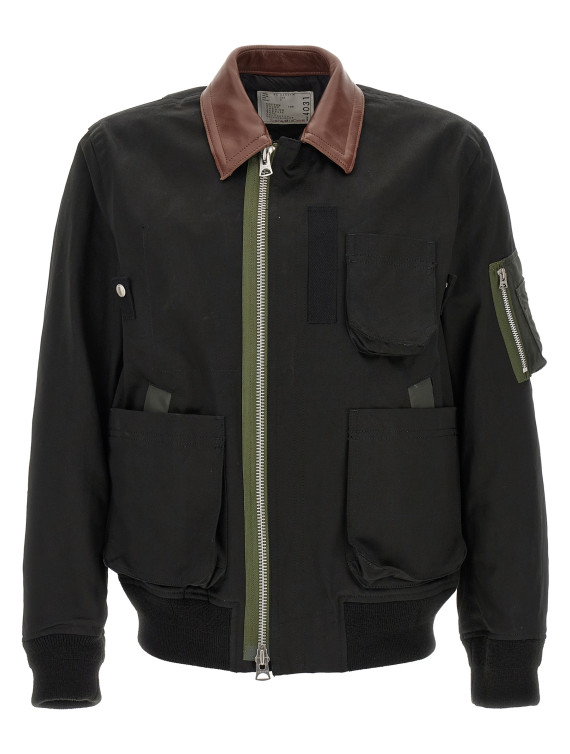 Повседневная куртка SACAI Cotton blouson jacket (2604031M001) #1