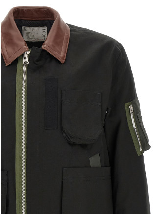 Повседневная куртка SACAI Cotton blouson jacket (2604031M001) #