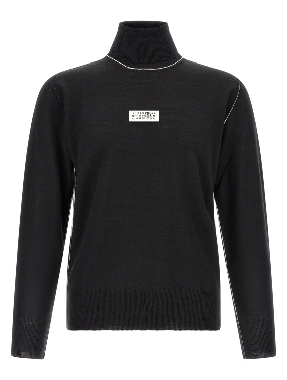 Свитер, кардиган MM6 MAISON MARGIELA Turtleneck sweater with contrast stitching (SH0HA0009M13037900) #1