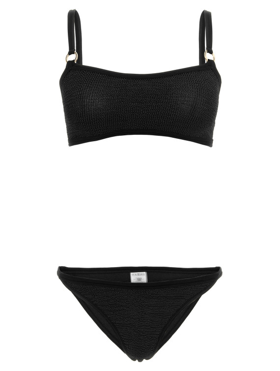 Пляжная одежда HUNZA G 'Iris' (IRISBIKINIGOLDHOOPSBLACK) #1