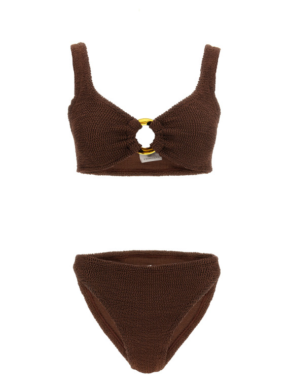 Пляжная одежда HUNZA G 'Julia' (JULIABIKINIMETALLICCHOCOLATE) #1