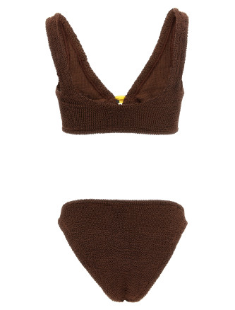 Пляжная одежда HUNZA G 'Julia' (JULIABIKINIMETALLICCHOCOLATE) #