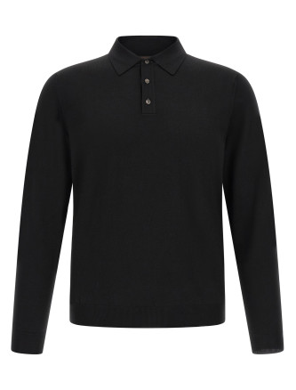Поло ZANONE Flexwool wool polo shirt