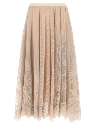 Миди FABIANA FILIPPI Jacquard lace skirt