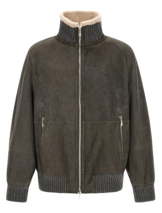 Кожаная куртка BRUNELLO CUCINELLI Leather jacket