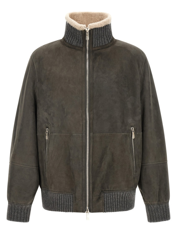 Кожаная куртка BRUNELLO CUCINELLI Leather jacket (MPMCU1737C9873) #1