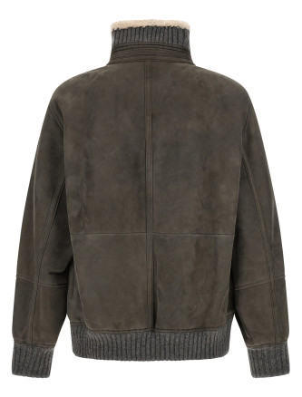 Кожаная куртка BRUNELLO CUCINELLI Leather jacket (MPMCU1737C9873) #