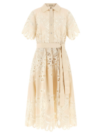 Миди ELIE SAAB Carving embroidery dress