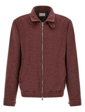 Бомбер күртеше BRUNELLO CUCINELLI Virgin wool beaver bomber jacket