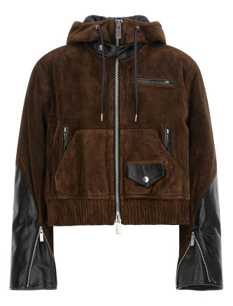 Кожаная куртка SACAI Suede jacket