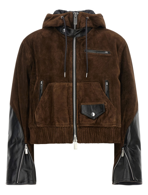 Кожаная куртка SACAI Suede jacket (2608662601) #1