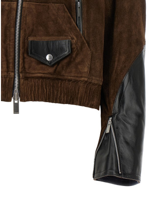 Кожаная куртка SACAI Suede jacket (2608662601) #