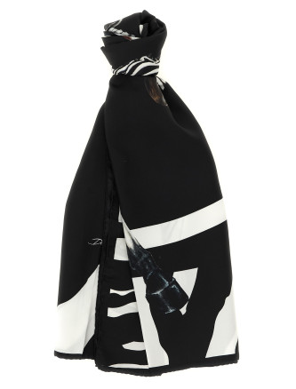 Шарф, платок DOLCE & GABBANA Zebra print scarf