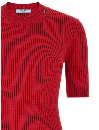 Свитер, кардиган PRADA Ribbed sweater (P24E3QSOOO6584F0011) #