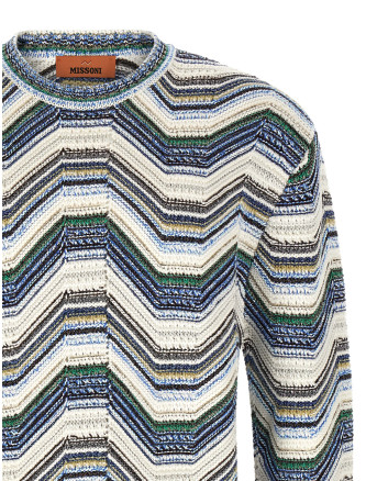 Свитер, кардиган MISSONI Geometric zig zag sweater (US26WN0KSMSPP) #