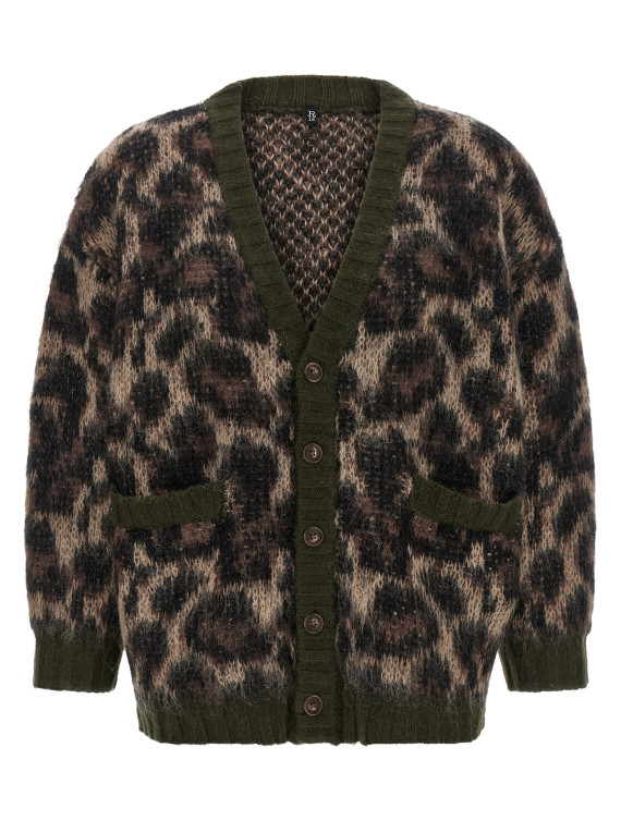 Animal print cardigan (R13WY198Y300BBROWNLEOPARDMOHAIR) #1