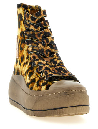 Кроссовки R13 'Extended Kurt' (R13S5037S280ZYELLOWVELVETLEOPARD) #