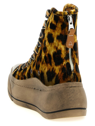 Кроссовки R13 'Extended Kurt' (R13S5037S280ZYELLOWVELVETLEOPARD) #