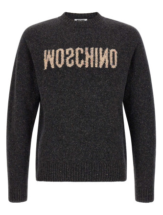 Свитер, кардиган MOSCHINO Mirrored logo sweater