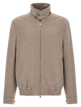 Бомбер күртеше BRUNELLO CUCINELLI Virgin wool beaver bomber jacket
