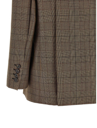 Check double-breasted blazer (CH26AVE7816493C) #
