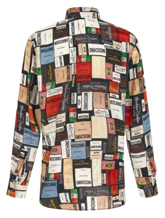 Рубашка, блузка MOSCHINO 'Labels' (A022952621888) #