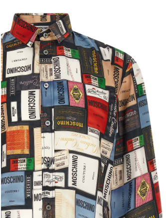 Рубашка, блузка MOSCHINO 'Labels' (A022952621888) #
