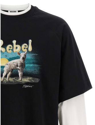 Футболка MOSCHINO 'Rebel' (A120552413555) #