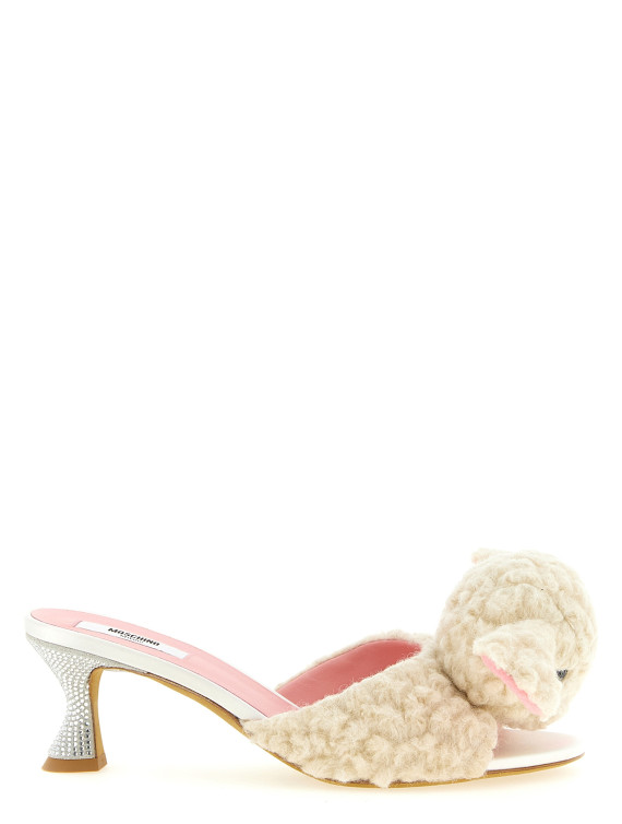 Орташа биіктіктегі өкшелі сандалдар MOSCHINO 'Sheep' (MA28145C1PML5100) #1
