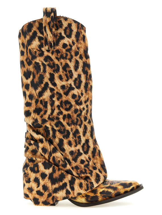 Техасские ботинки R13 'Mid Cowboy' (R13S0107S263APRINTEDYELLOWLEOPARD) #1