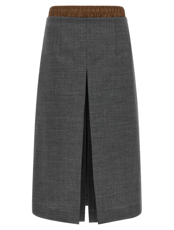 Миди PRADA Double layer skirt (P10A8SOOO6011F0480) #1