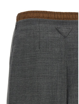 Миди PRADA Double layer skirt (P10A8SOOO6011F0480) #