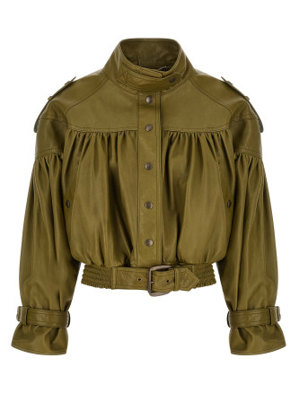 Кожаная куртка CHLOÉ Smock leather jacket