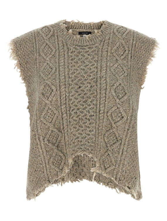 Жилет R13 'Boyfriend Cable' (R13WY228Y290ALIGHTHEATHERGREYTWEED) #1