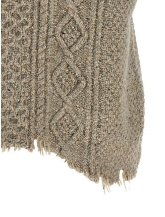 Жилет R13 'Boyfriend Cable' (R13WY228Y290ALIGHTHEATHERGREYTWEED) #
