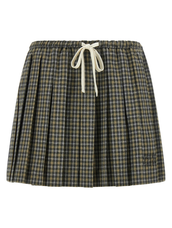 Макси MIU Tartan pleated skirt (MG2752SOOO6210F068U) #1