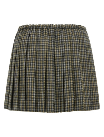 Макси MIU Tartan pleated skirt (MG2752SOOO6210F068U) #
