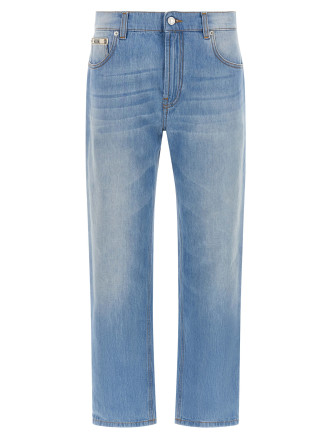 Джинсы MOSCHINO Straight leg jeans
