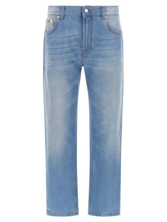 Джинсы MOSCHINO Straight leg jeans (A030855380295) #1