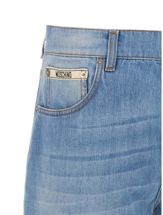 Джинсы MOSCHINO Straight leg jeans (A030855380295) #