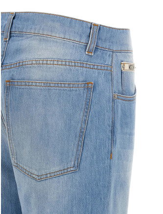 Джинсы MOSCHINO Straight leg jeans (A030855380295) #
