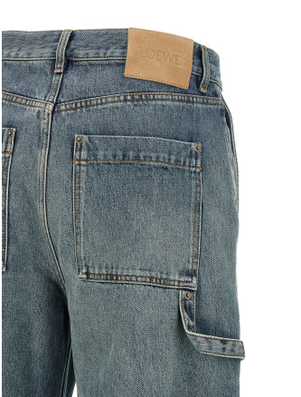 Джинсы LOEWE Leather pocket jeans (H526Y11XAJ6395) #